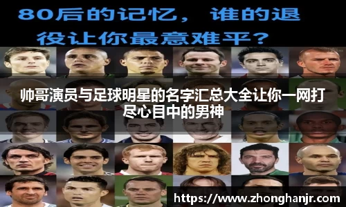 帅哥演员与足球明星的名字汇总大全让你一网打尽心目中的男神